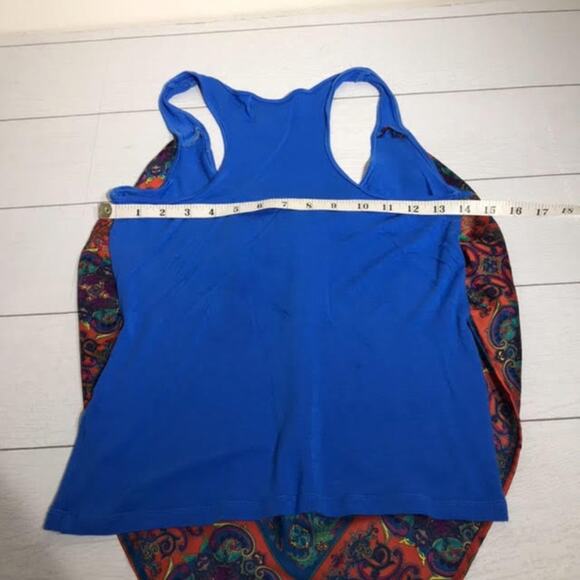 Flying Tomato Paisley Print Bandana Bohemian Racerback Tank Top Size Small - Picture 4 of 8